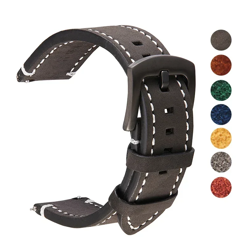 Vintage Leather Watch Straps - Premium Bracelet Bands