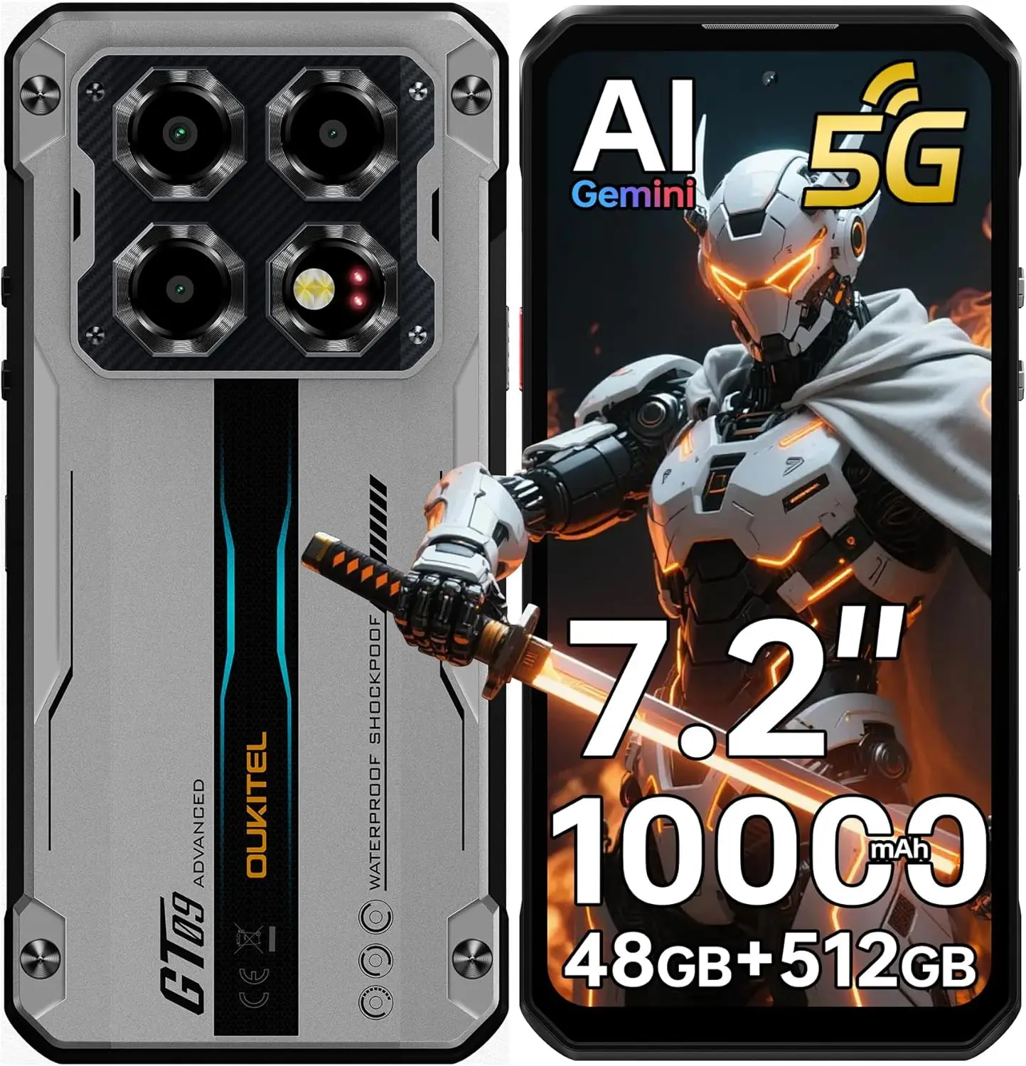 新品未開封 OUKITEL WP60 SIMフリー タフネススマホ Amazon | 【5G】OUKITEL WP60 SIMフリー スマホ 本体 24GB+256GB/2TB