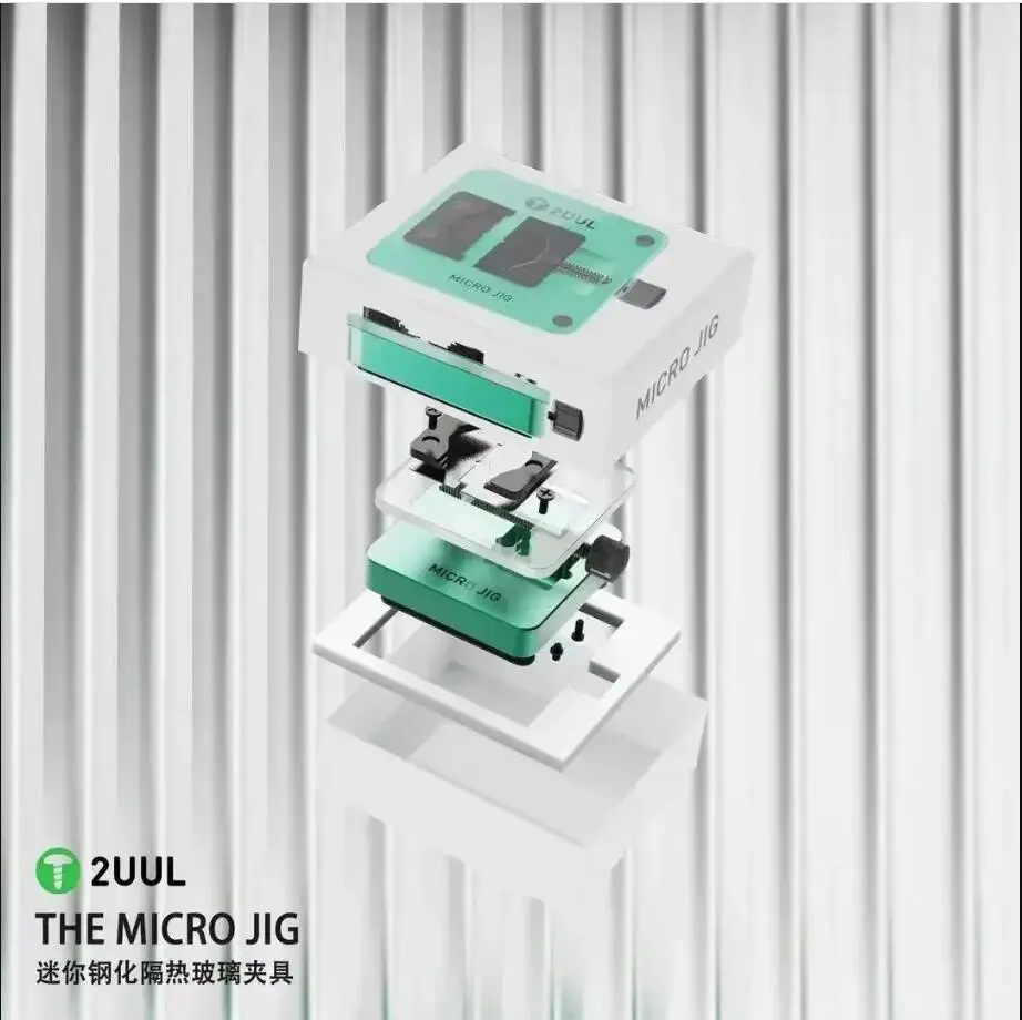 2UUL 마이크로 지그 고정장치 휴대폰 마더보드 PCB 보드 CPU 칩 IC 심기 주석 거치대 용접 패드 접착제, 깨끗한 수리 클램프