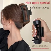 1-20PCS Soft Durable Shark Hair Clip Non Slip Grip  Design Black Strong Hold Secure Styling for Daily Use Fashion Hair Accessory