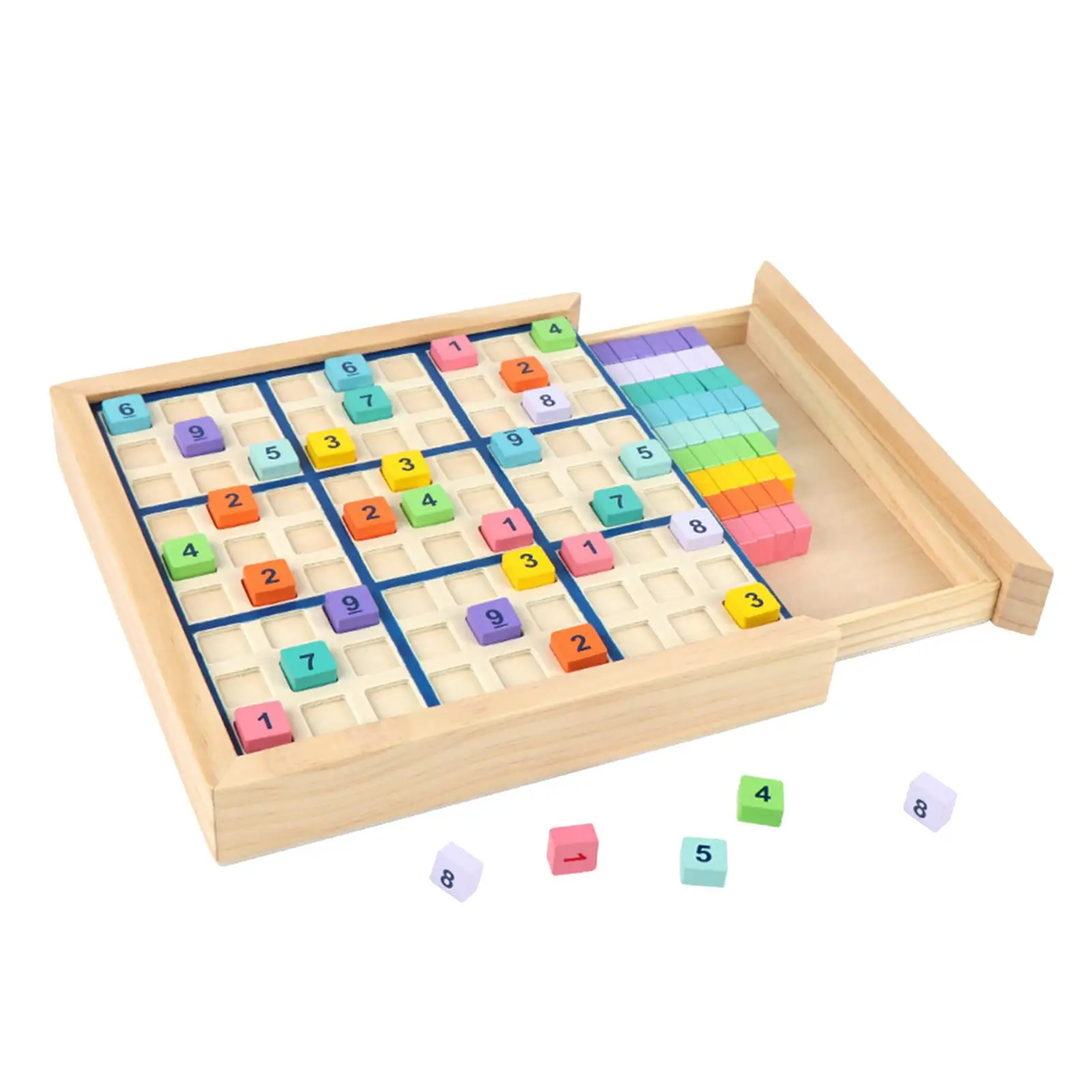 

Wood Sudoku Puzzle Educational Desktop Game for 3 Years and up Thinking Game