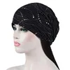 Female Fashion Spring Autumn Windproof Warm Black Cap Headscarf Women Summer Lace Rhinestone Breathable Sunscreen Sun Hat K39 3