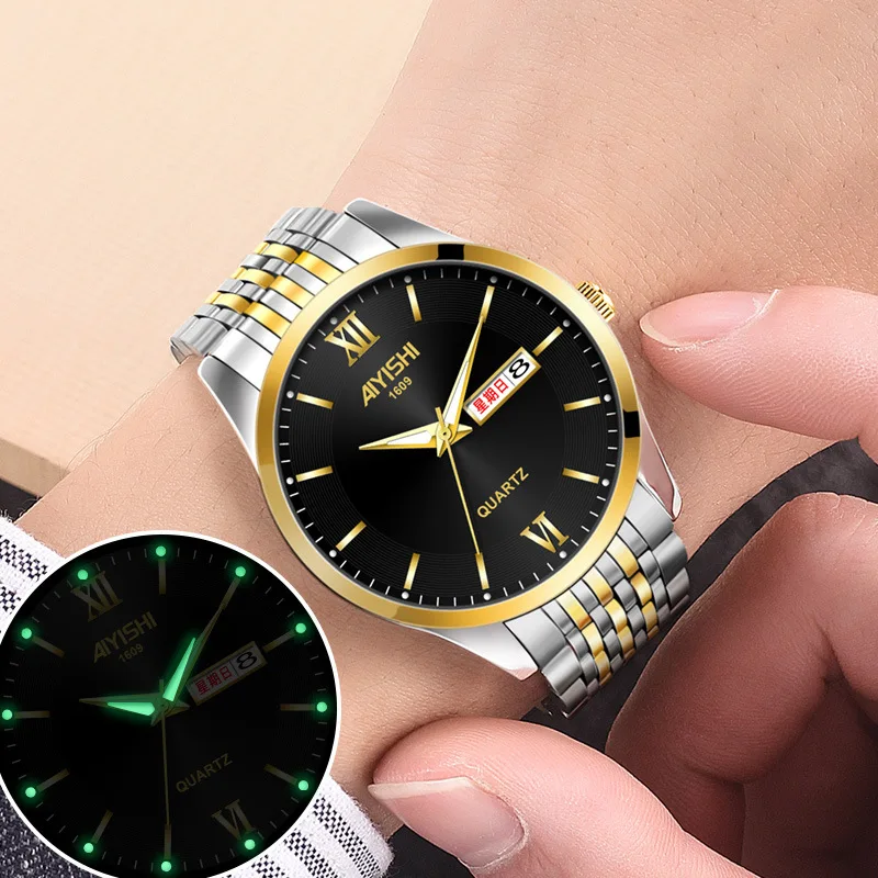 Top Brand Men Watches Luxury Relogio Masculino New Waterproof Stainless Steel Sport Waterproof Classic Design Men Quartz Watch