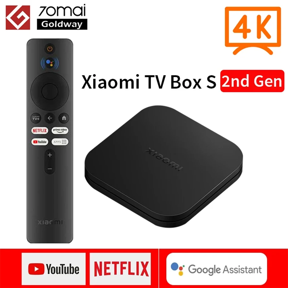 Global Xiaomi Mi Box S 4k Hdr Android Tv Box 8.1 Ultra Hd 2g 8g Wifi Google  Assistant Remote Streaming Netflix Media Player - Set Top Box - AliExpress