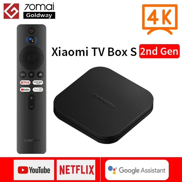 Xiaomi Mi Box S 2nd Gen 4K Ultra HD 2GB/ 8GB Media Player For Android TV -  Black