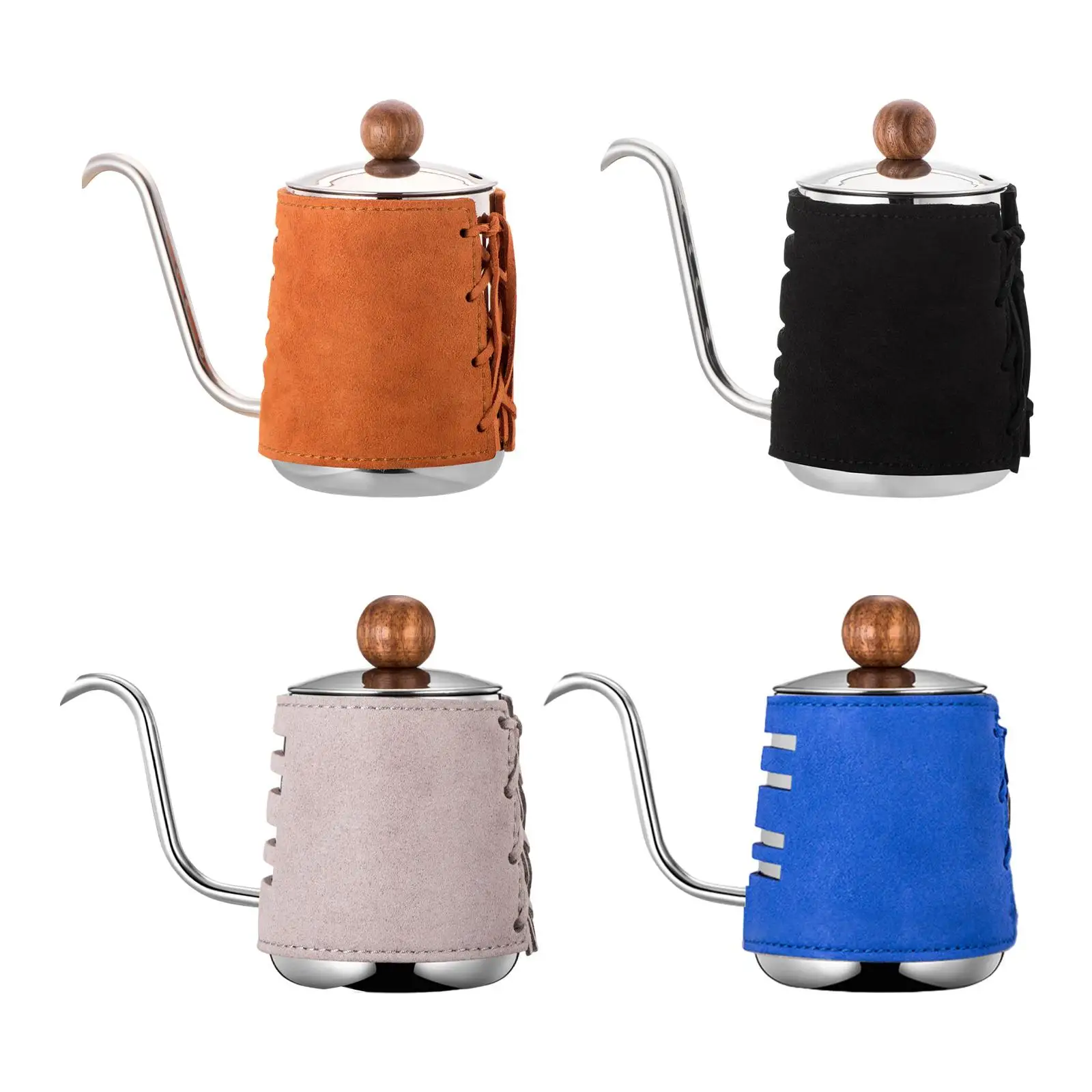Pour over Kettle Handleless Narrow Drip Kettle Camping Coffee Pot for Outdoor Indoor Kitchen Coffee Maker Barista Gift Cafe Pour over Kettle Handleless Narrow Drip Kettle Camping Coffee Pot for Outdoor Indoor Kitchen Coffee Maker Barista Gift Cafe