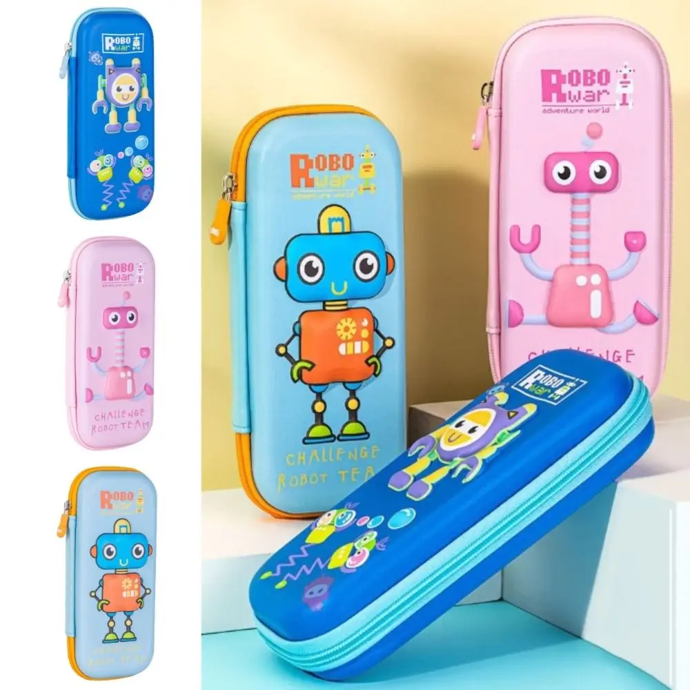 

Robot cute pencil box School student stationery box Children pencil large capacity pencil case