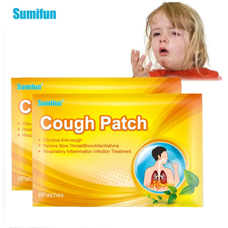 12pcs Sumifun Stop Coughing Patch Anti-cough Plaster For Child Adult Cough Moisten Lung Protect Throat Herbal Medical Plaster anti cough plaster
