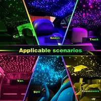 New RGBW 1/2/4 split machine Car Roof Star Light Starry Sky Atmosphere Optic star ceiling Light APP Control kits for Car Home - Image 3