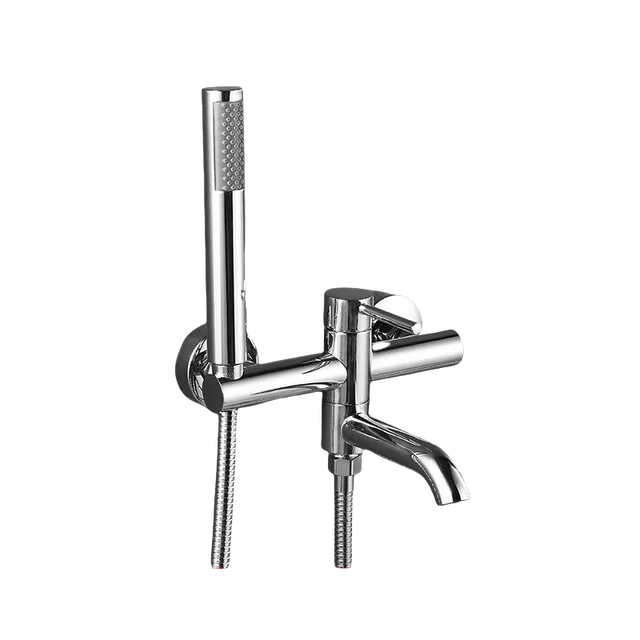 ก๊อกอ่างอาบน้ํา 90 °   Rotatable Bath Tap วาล์วผสมน้ําร้อนและน้ําเย็นอ่างผสมแตะเดี่ยวทองเหลืองห้องน้ํา Tub Filler 2