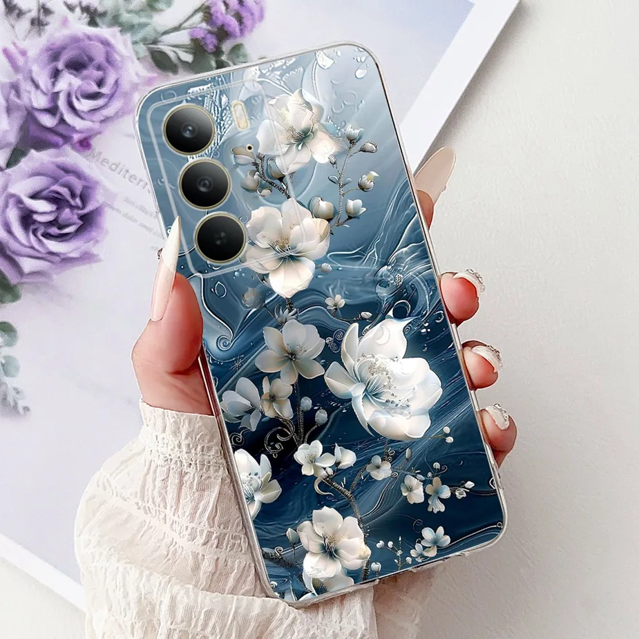 Stylish Painted Soft Silicone Phone Case - Back Cover Bags for Smartphone Protection