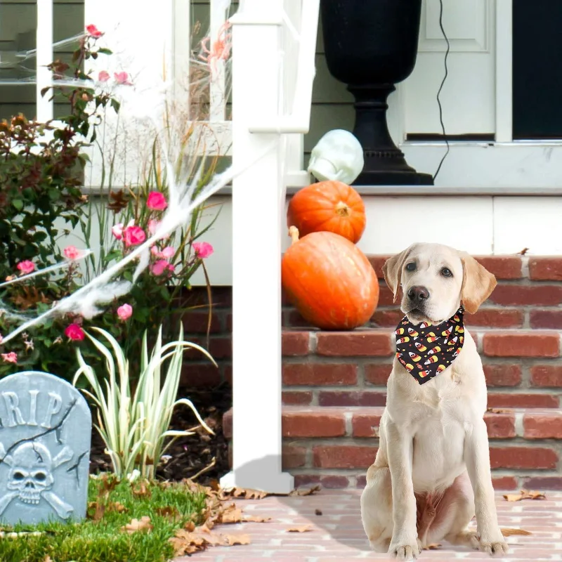 

Halloween Christmas Bibs Cat Dog Pet Triangle Scarf Pumpkin Dog Turban Bib Bib Accessories Dog Supplies