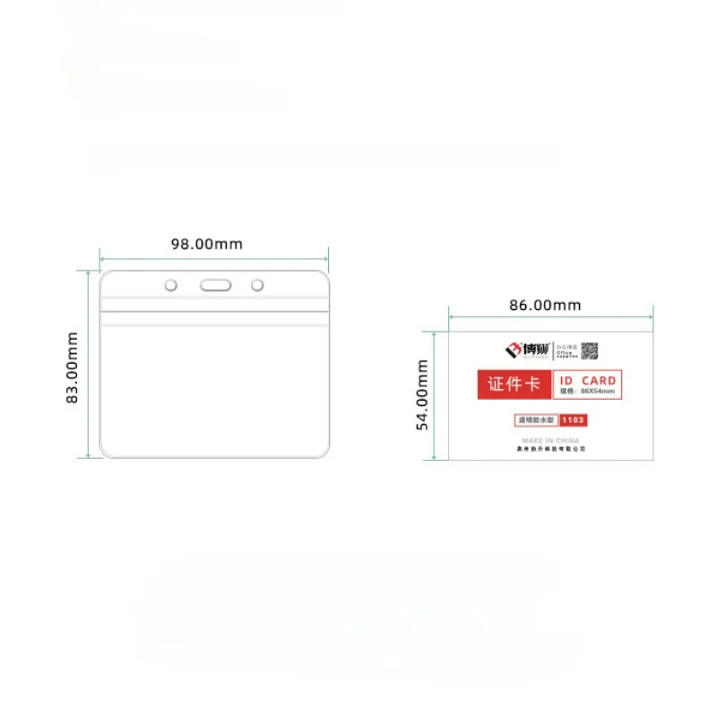 5pcs/set Horizontal Transparent Badge Holder Seal Waterproof Pass Work Card Holder Bag Chest ID Tag Bank Credit Card Protector wallet card holder card holder credit card holder card wallet id card holder id card case card sleeve card sleeves