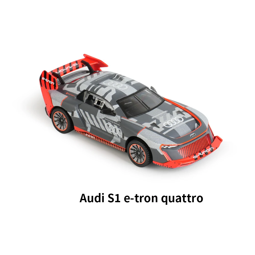 Bburago 1:43 Lamborghini SC63 Porsche 911 Audi S1 C8R Alfa Alloy Luxury Vehicle Diecast Pull Back Cars Model Toy Collection Gift 3