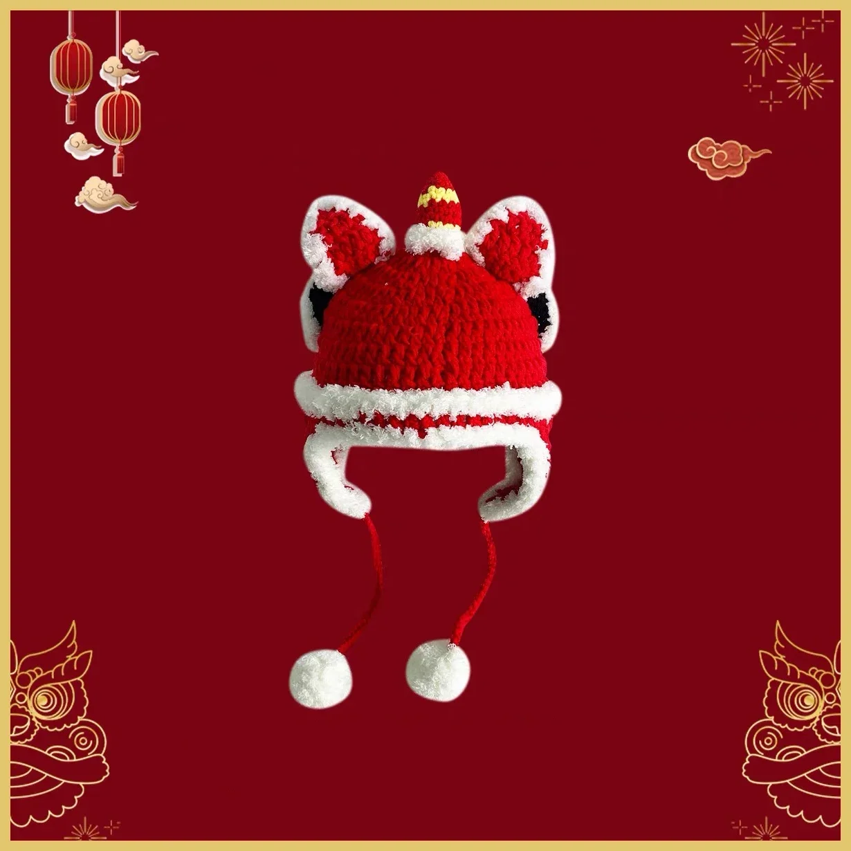 NEW Chinese Traditional Tiger Hat For Baby Kids Chinese New Year Outfit Birthday Gift Winter