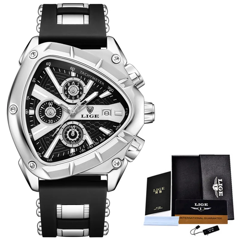 2024 LIGE Mens Watches Top Brand Luxury Waterproof Quartz