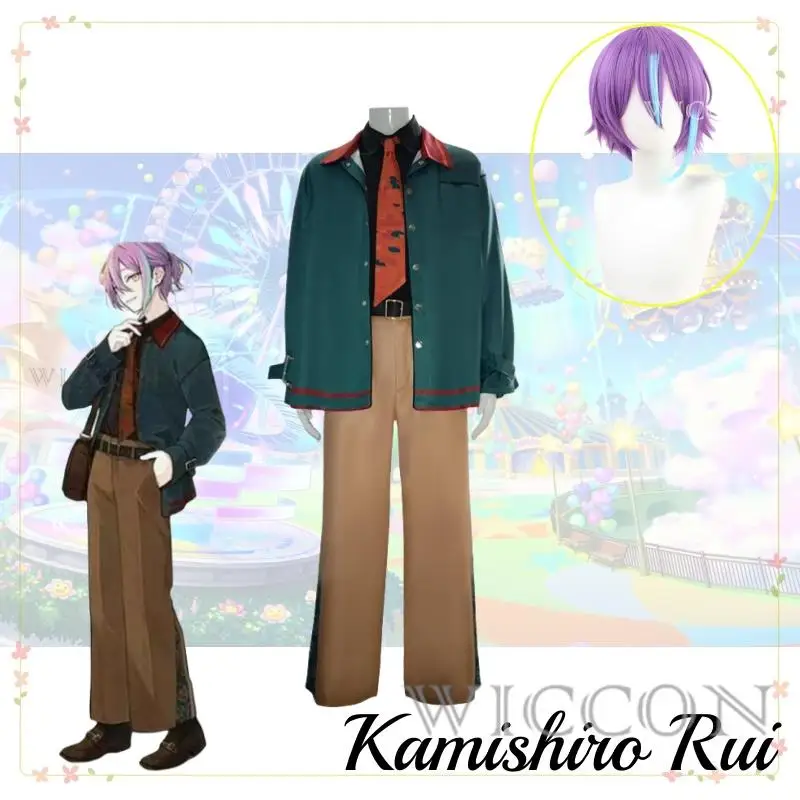 

Kamishiro Rui Project Sekai Colorful Stage Cosplay Wonderlands Showtime Cosplay Costume Clothes Wig Uniform Cosplay Stage