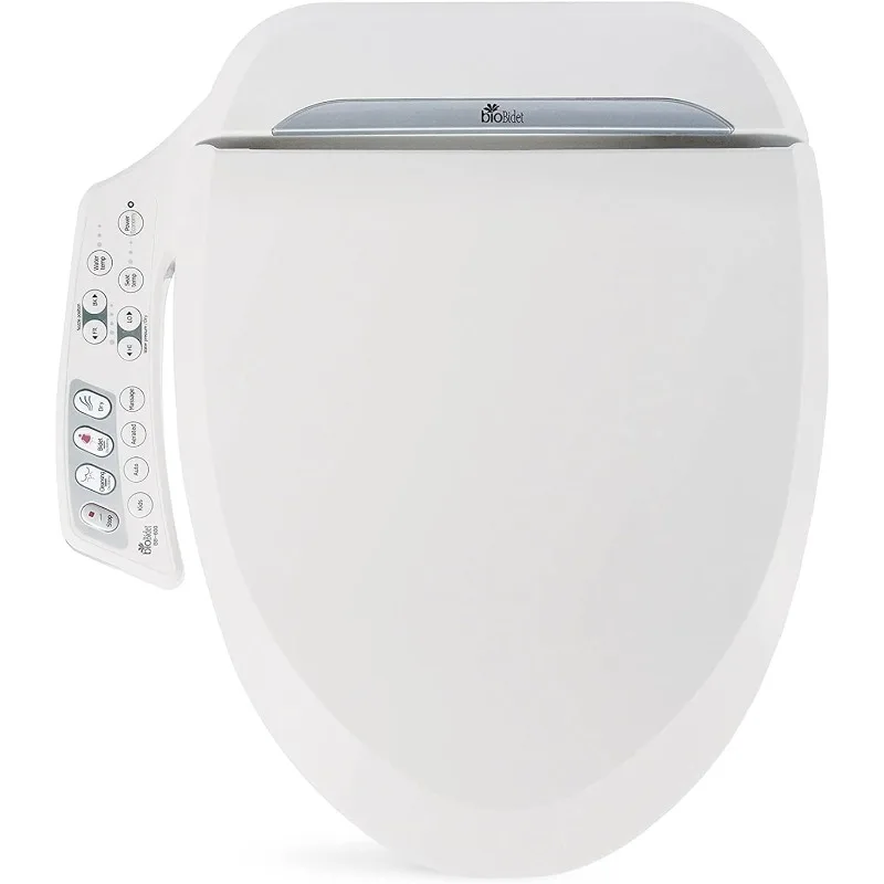 

Ultimate BB-600 Bidet Toilet Seat, adjustable Heated Seat and Freshwater, Dual Nozzle Sprayer, Posterior Feminine Wash, Round