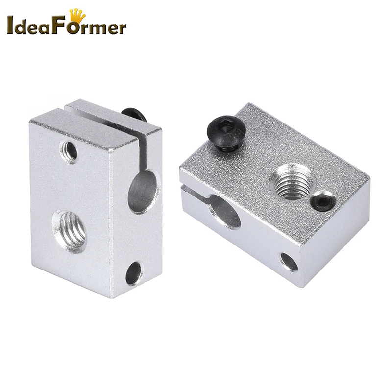 Aquecedor Bloco de Alumínio Ntc100k Termistor 12v 24v 50w Tubo de Aquecimento para E3d v6 Hotend Extrusora 3d Printer Parts Atualizado v6 - Imagem 5