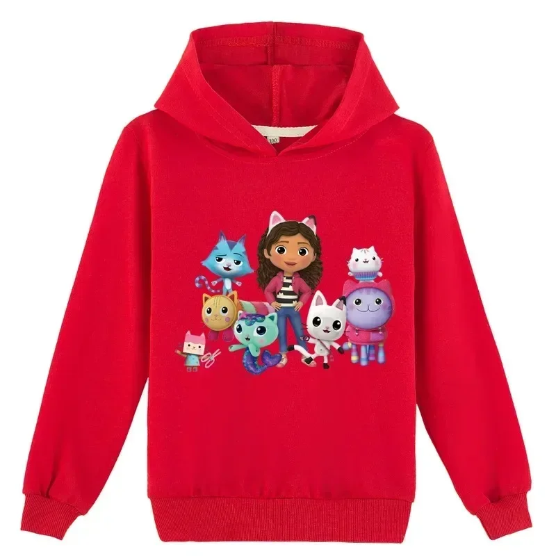 Gabbys Dollhouse Hoodie - Kids Long Sleeve Sweatshirt for Boys and Girls