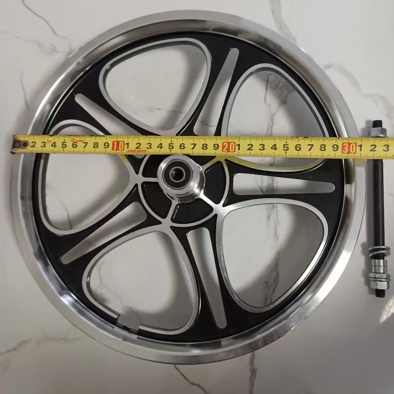 Aluminum Alloy Bicycle Wheel Set for Children, Integrated Ring, Folding Car, Disc Brake, 20 Inchlloy Wheel Hub Disc Brake