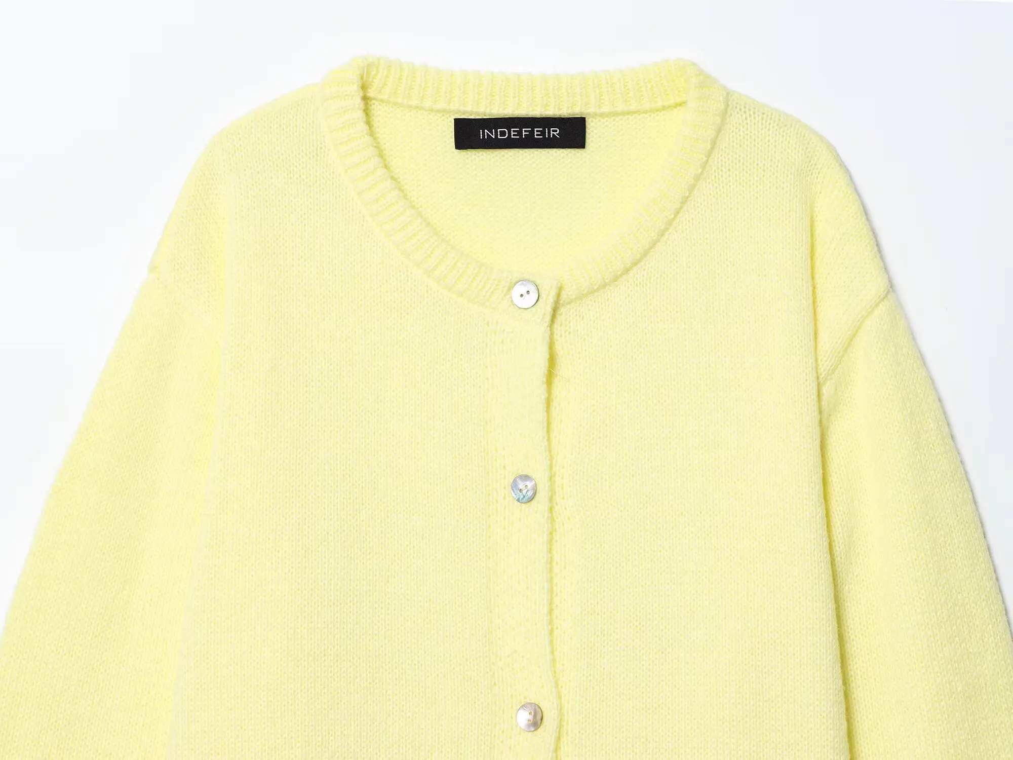 Autumn Women's Clothing Solid Loose Knitted Cardigan Woman Elegant Long Sleeves O-Neck Single-Breasted Design Sweater Tops