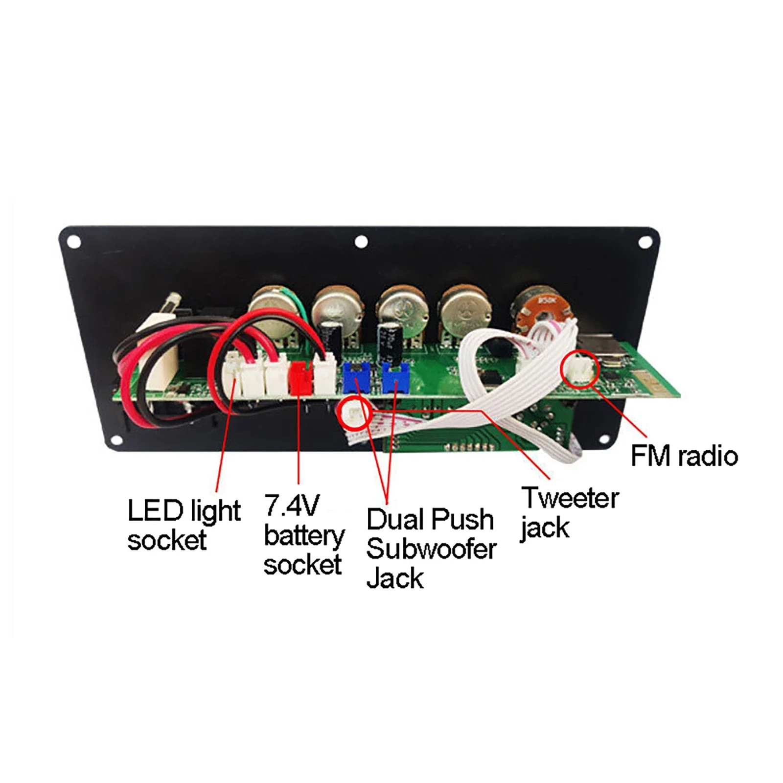 30-120W Bluetooth Amplifier Board 12V/24V/220V Digital Amplificador AUX USB TF Card Player With Mic Input Audio Power Boards