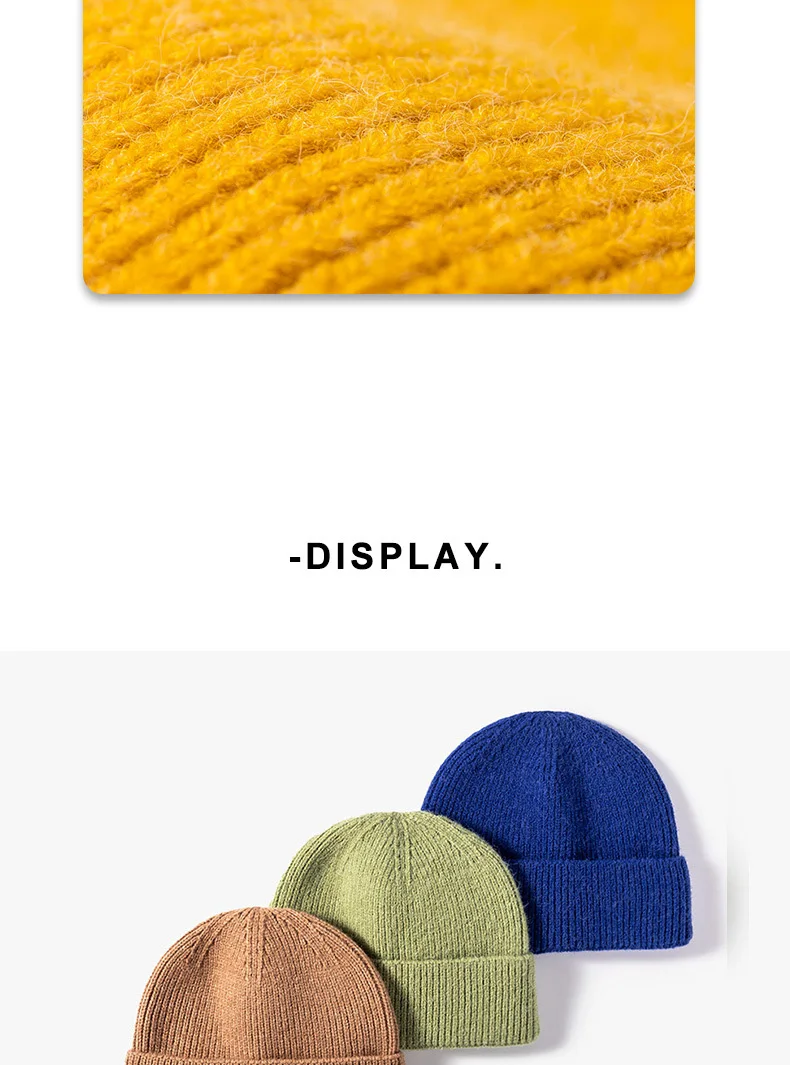 Winter Hats for Men Beanies Knitted Cuffed Hat Girls Students Autumn Caps Couples Warmer Bonnet Women Casual Cap