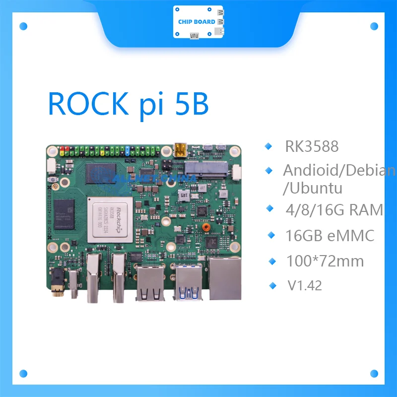 8GB Radxa rock5b 冷却ケース付き 42バ