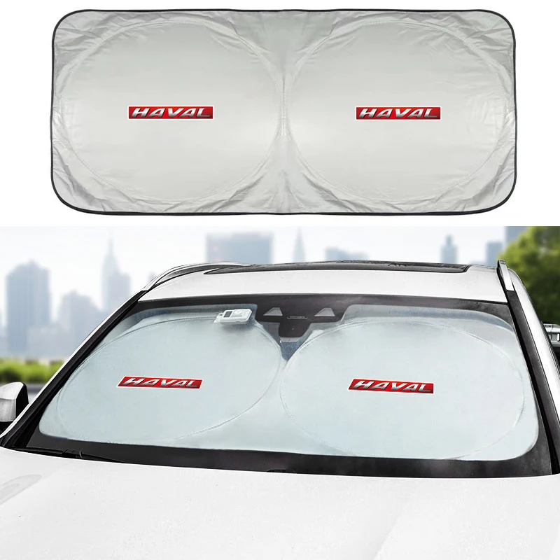 Car Windshield Sun Shade Visor UV Protection Shield For Great Wall Haval F7 H6 H2 H3 H5 H7 H8 H9 M4 F7X F7H H2S Jolion Silver car sunshade windshield sunshade windshield sun shade