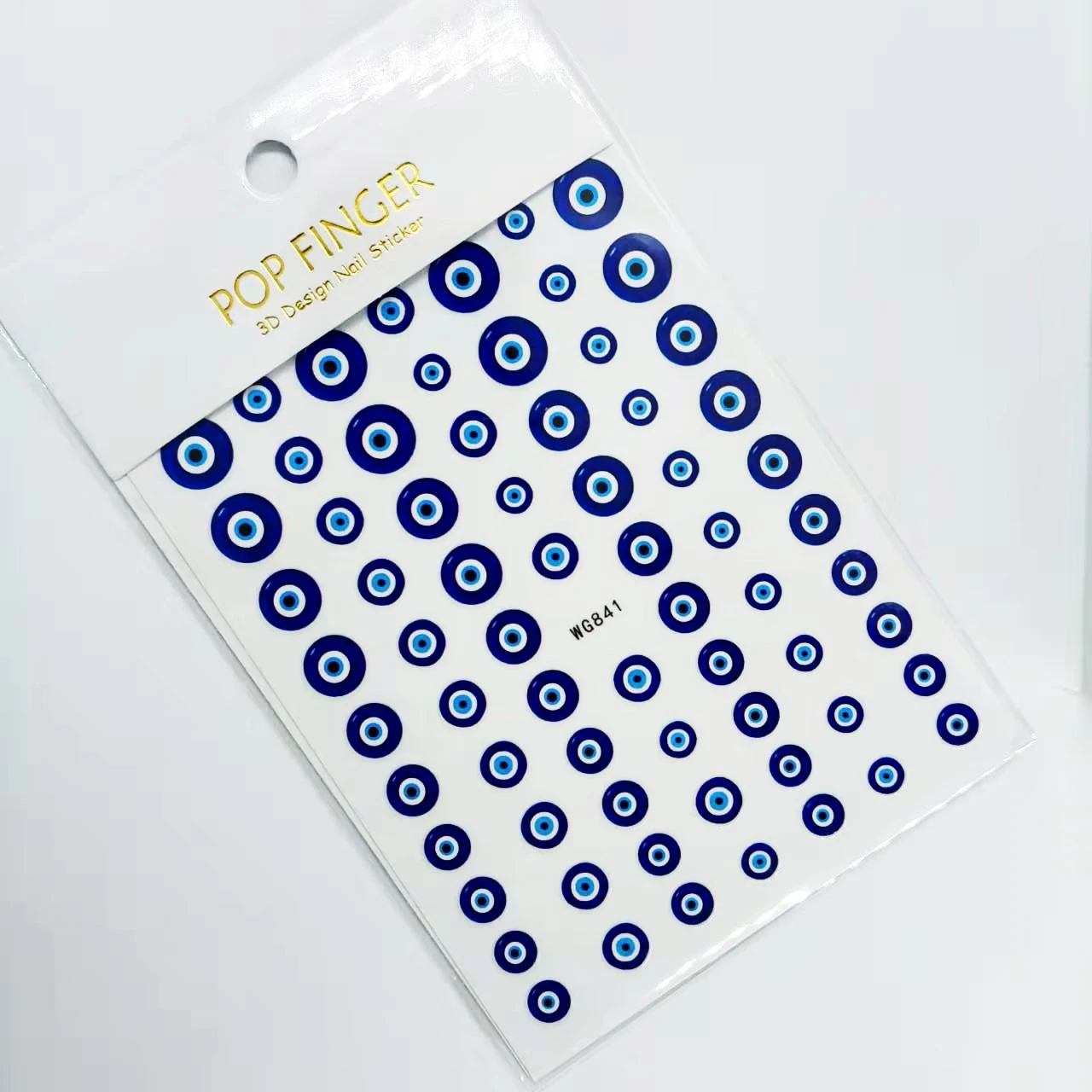 Nail Stickers Abstract Line Pattern Evil Eye Design Nail Sliders DIY Self Adhesive Sticker Tips Art Decoration accessories