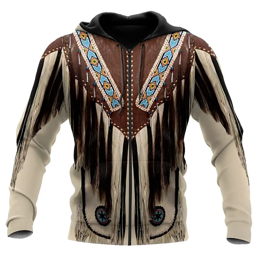 thumbnail image 1 of Nuevas sudaderas con capucha y cremallera para hombre, de otoño e invierno, estilo retro medieval, con estampado 3D, sudaderas de gran tamaño a la moda, ropa informal de calle para hombre, 1 of 4