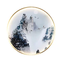 

Decorative Painting Led Lamp Bedside Table Fireplace Lamp Chinese Style Decoration Bedroom Decor Home Deco Lamps For Dresser