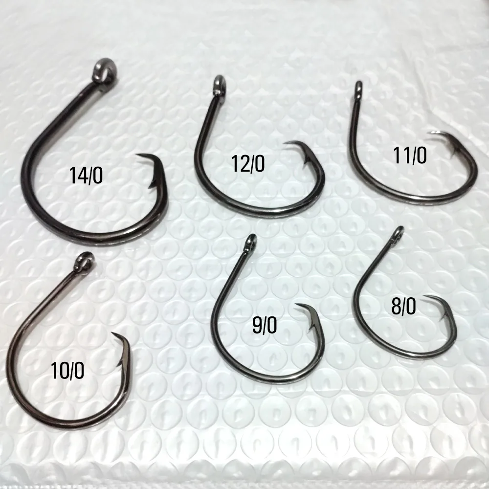 3X-Strong-Octopus-Hooks-Saltwater-Fishing-Circle-Hooks- Stainless Big Game  Size 1/0-9/0