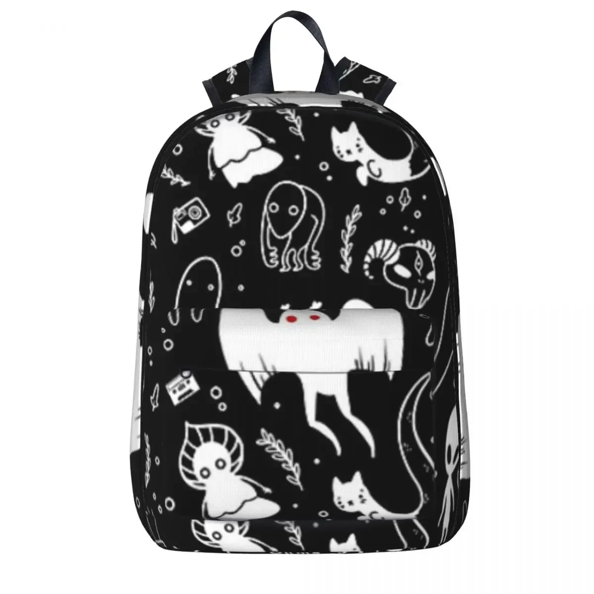 

Черный рюкзак Cryptids, Водонепроницаемый Школьный рюкзак для детей, рюкзак для ноутбука, дорожный рюкзак, вместительная сумка для книг