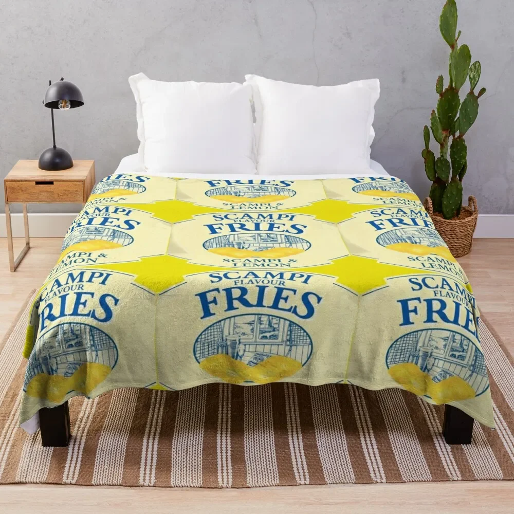 

Scampi Fries Throw Blanket Multi-Purpose Fluffys Large Blankets
