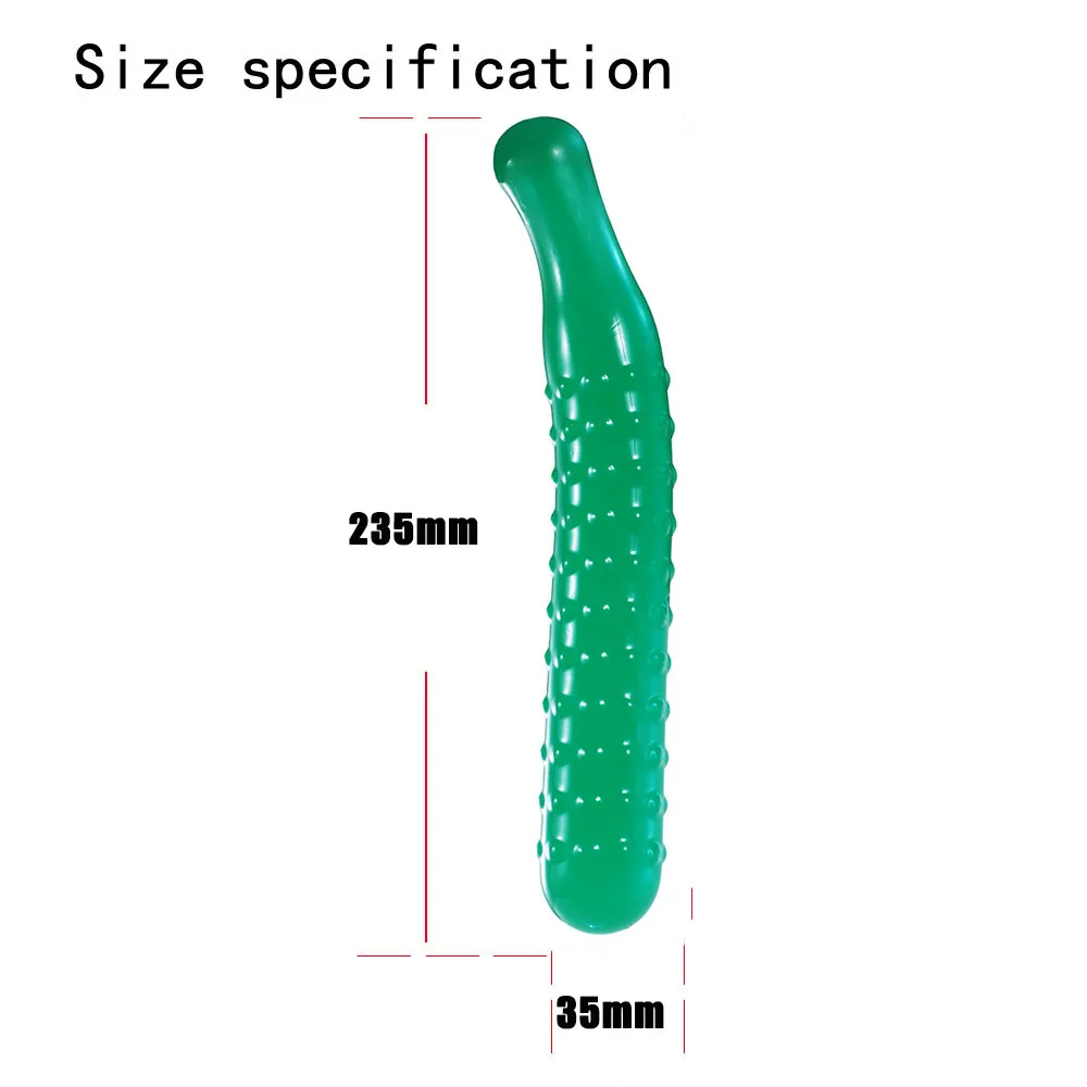 27 5CM Long Anal Plug Dildo TPE Eggplant Cucumber Banana Eel  