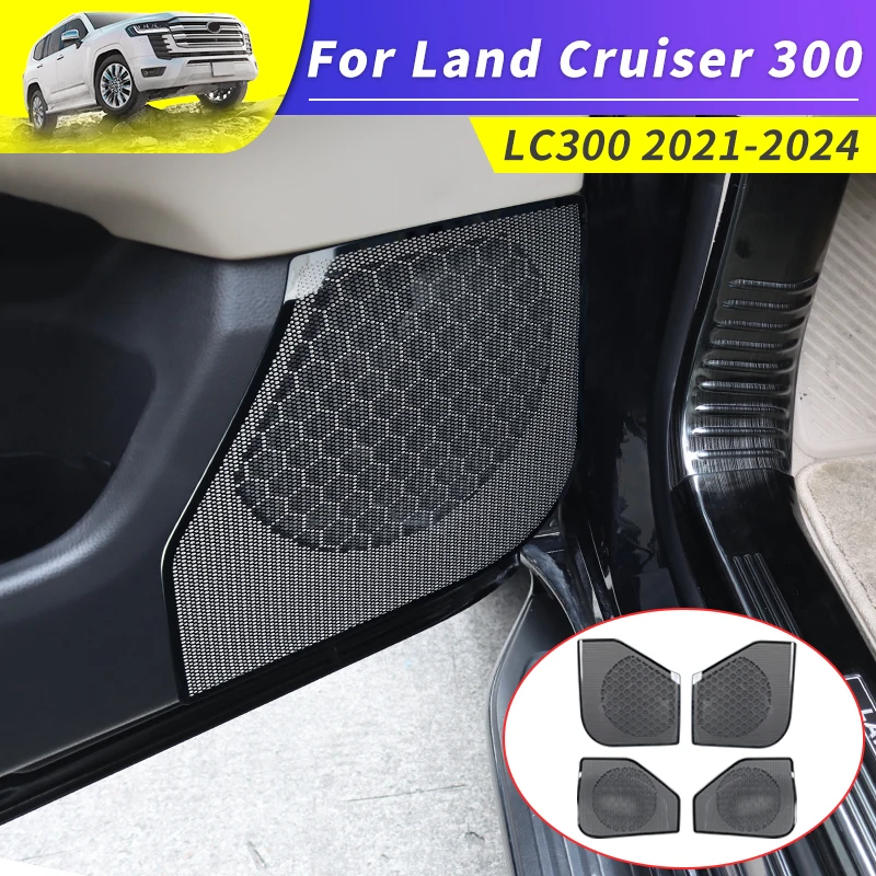 

2021-2024 For Toyota Land Cruiser300 LC300 Interior Modification Accessories Car Door Audio Speaker Cover Decoration 2022 2023