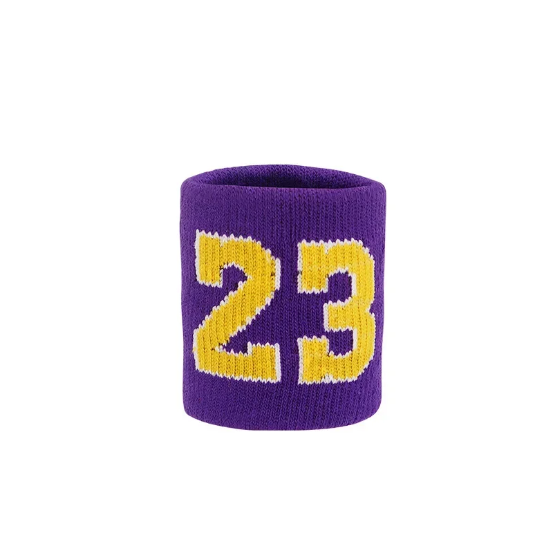 1 adet Unisex destek Brace sarar muhafızları spor voleybol basketbol pamuk örme havlu numarası bilekliği spor ter bandı el bandı