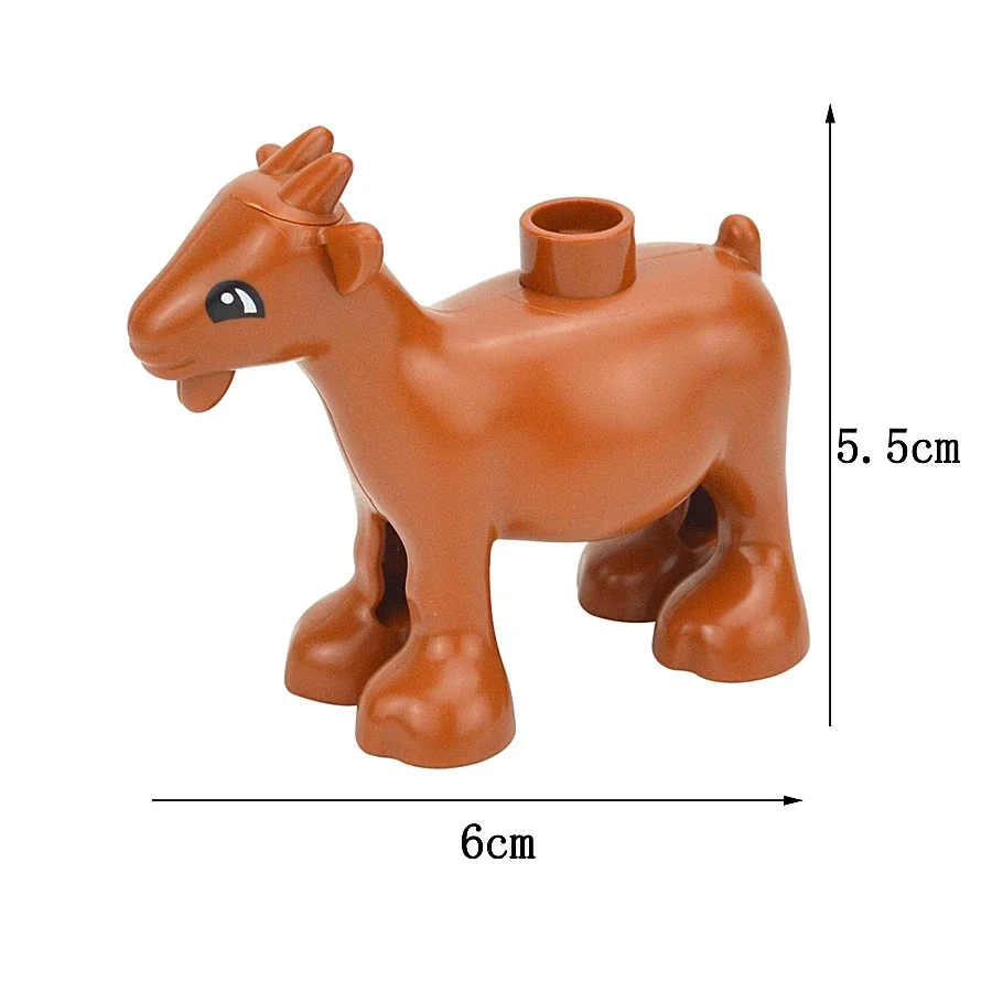Bulk Large Animal Building Blocks Set - Farm & Zoo Creatures Toys