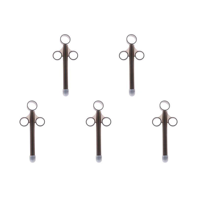 5X Personal Anal Lubricant Lube Launcher Shooter Injector Applicator Syringe Large Black