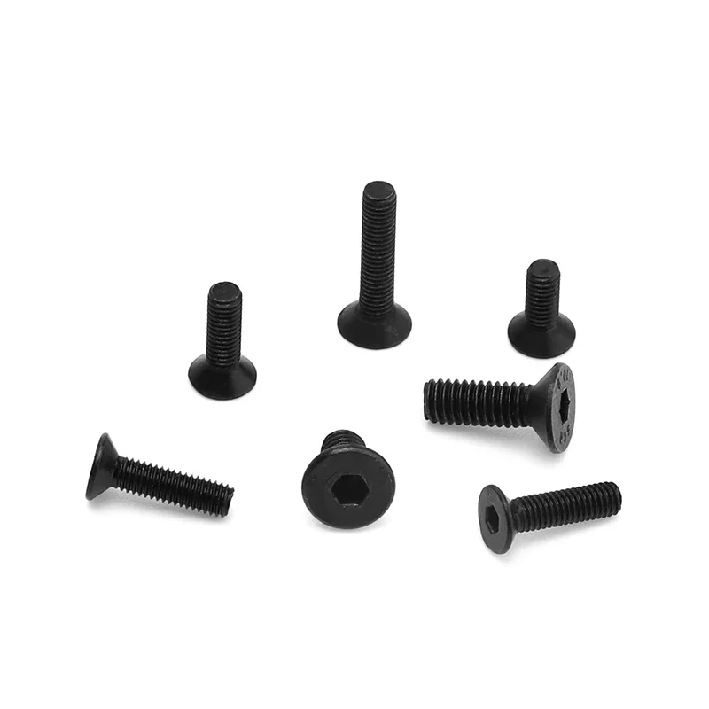 Hex Socket Screws Flat Head Allen Bolts 20pcs Assorted Sizes M2 M3 M4 M5