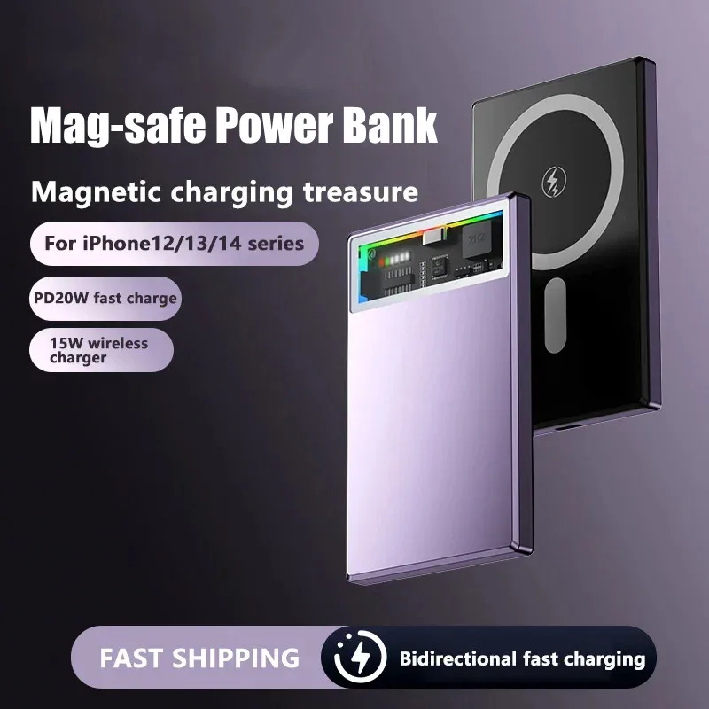 

Внешний аккумулятор Macsafe для iphone, Xiaomi, Samsung