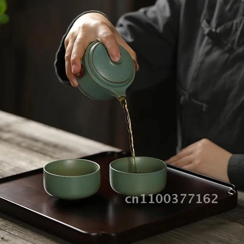 Tangpin Ceramic Teapot Tea Tea Cup Porcelain Sets Gaiwan Portable Travel Drinkware Sets Gaiwan
