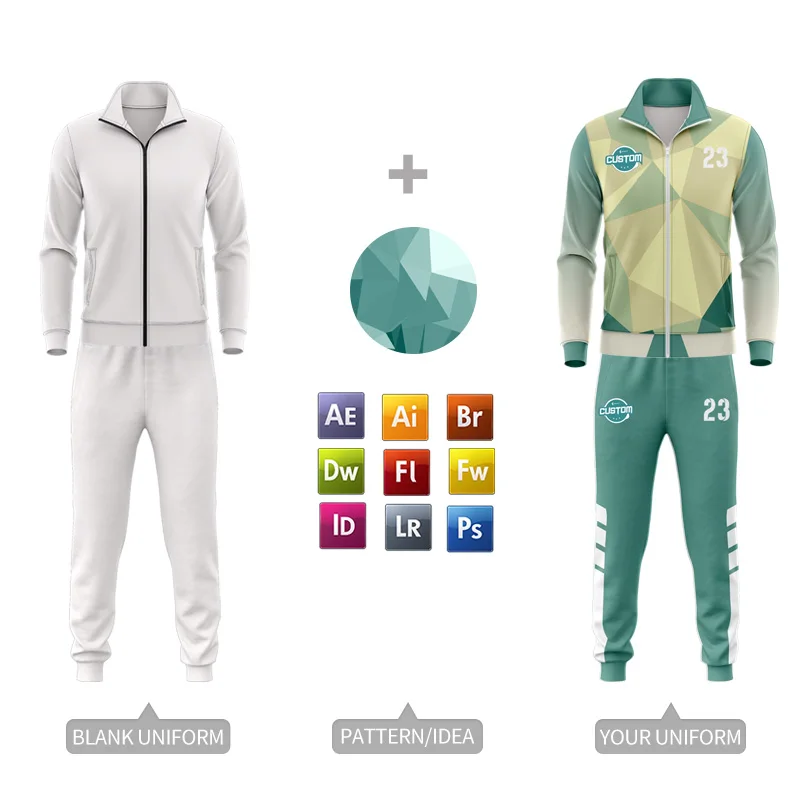 sports suit 2 piece set for men