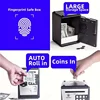 Fingerprint Bank Safe Box Money Boxes For Children Digital Coins Cash Saving Safe Deposit Mini ATM Machine Toys Kids Gift 4