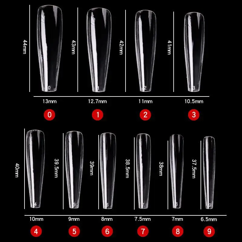 

Накладные ногти XXL, 500 шт., прозрачные сверхдлинные накладные ногти в форме балерины, накладные ногти с полным покрытием, накладные ногти, накладные ногти, товары для маникюра в салоне