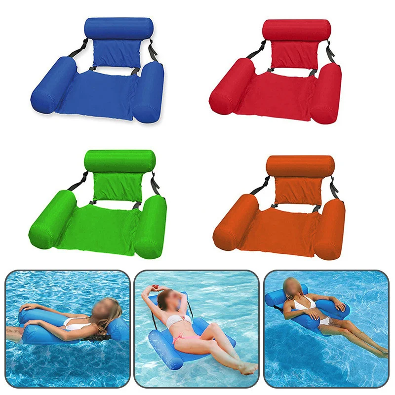 

Inflatable Foldable Floating Row Backrest Air Mattresses Bed Beach Swimming Pool Cushion Foldable Inflatable Air Mattress Chair