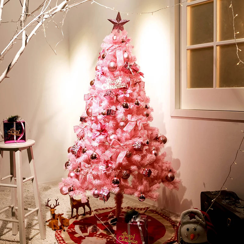 Pink Christmas Tree New Year Christmas Decoration New Year Large ...