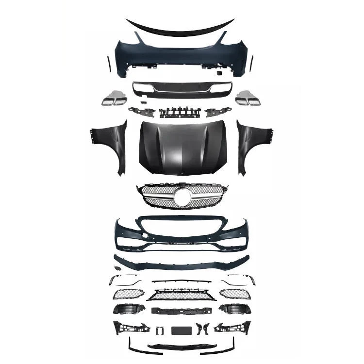 Передний бампер решетка губа задний бампер диффузор спойлер для Mercedes Benz C Класс W205 Комплект кузова Ungrade AMG63 2015-2021